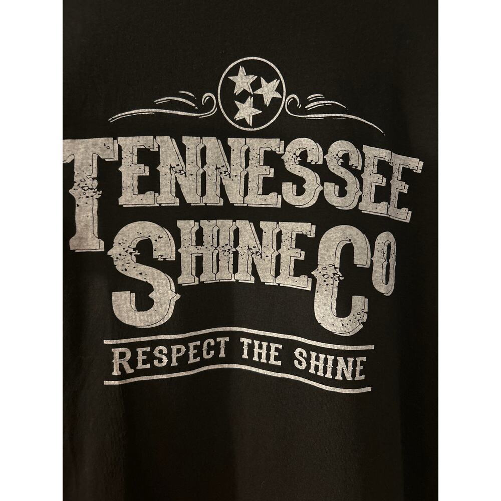 Tennessee Shine Company Short Sleeve Tshirt  Size XL Black with White Graphic